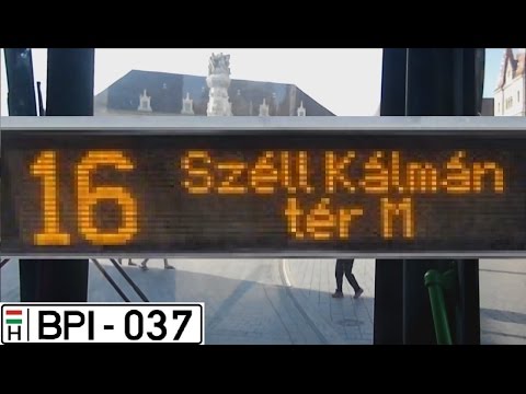 BKV 16-os autóbusz útvonala (Deák Ferenc tér M - Széll Kálmán tér M)