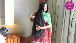 Download lagu ILHW Rapunzel Mannu Bun drop, Combing & Hair Flaunting with her Healthy & Silky Mane mp3
