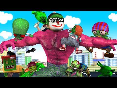 Good Nick Police Transform Red Hulk vs Zombie City rescue Baby Nick - Scary Teacher 3D Sad Story