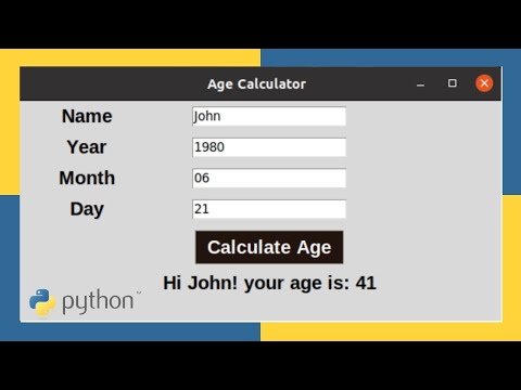 Python Project Age Calculator App Coding Python Viral Trending Project Webdevelopment