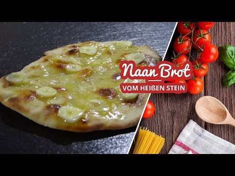 Naan Brot vom heißen Stein