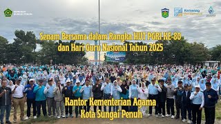 Thumbnail: Senam Bersama dalam Rangka HUT PGRI Ke-80 dan Hari Guru Nasional Tahun 2025