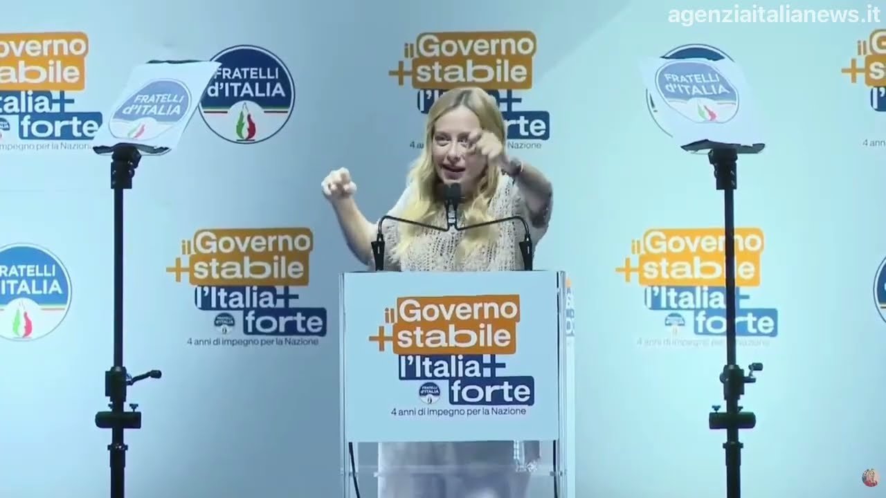 GIORGIA MELONI ATTACCA IL CAMPO LARGO: «SUL CANDIDATO PREMIER SCATTA IL PANICO»