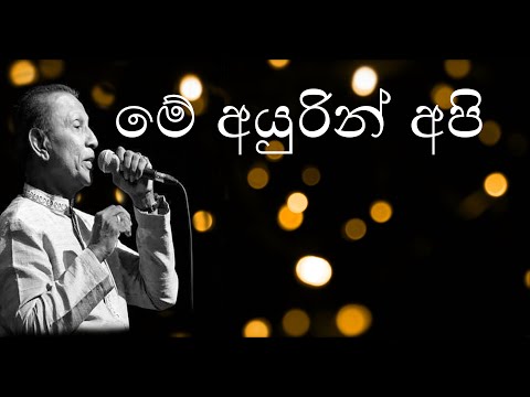 ME AYURIN API SANSARE | TM JAYARATHNE | With Sinhala LyricS මේ අයුරින් අපි
