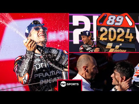 PIT CELEBRATIONS for Pramac as Jorge Martin crowned World Champion in Barcelona! 🏆 #MotoGP