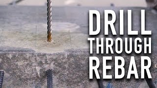 How to drill through rebar