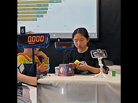 Yuki Gao 0.40s. 2x2 Cube Single FWR and 2nd in the World #rubikscube #viral #shorts