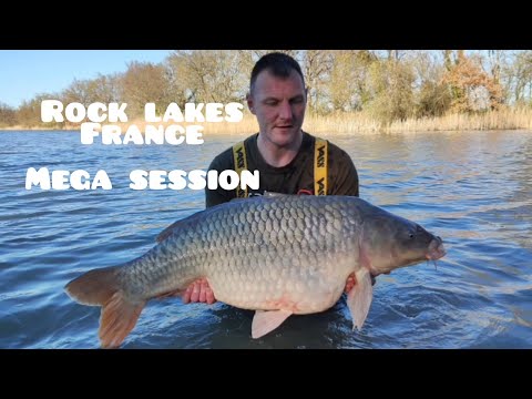 Carp fishing. Rock Lakes France, mega session 2023
