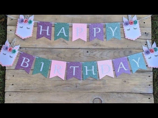 Vídeo relacionado con Guirnalda de Banderines StrangerrThiings Feliz Cumpleaños, 12,5 x 15 cm, Papel Couché 200g