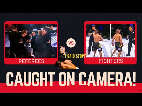 Referees vs Fighters: Shocking MMA Moments Caught on Camera