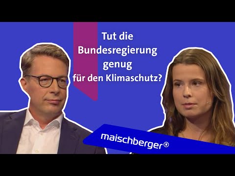 Luisa Neubauer und Markus Blume (CSU) diskutieren über die aktuelle Klimapolitik | maischberger