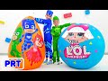Brinquedos surpresa gigantes ovos Máscaras PJ VS LOL