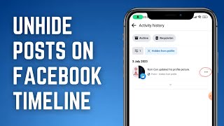 How To Unhide Posts On Facebook Timeline (2023)