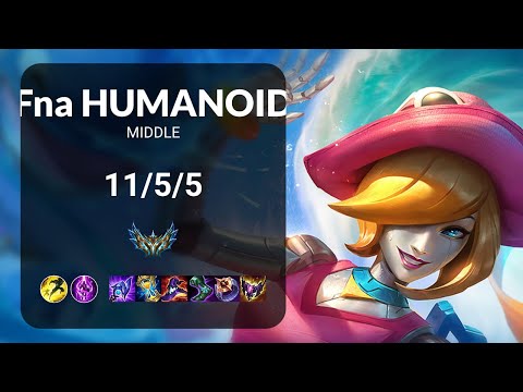 Fna Humanoid Orianna vs Qiyana MIDDLE - EUW1 CHALLENGER Patch 13.12