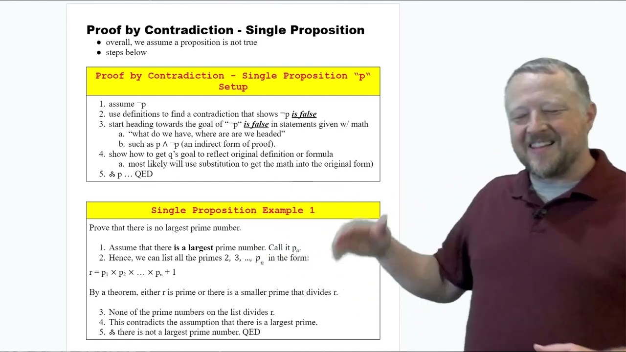 11 - Proof by Contradiction - Single Proposition