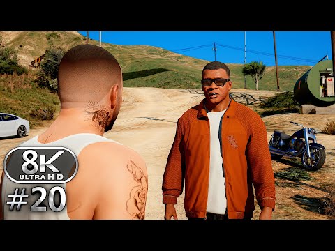 GTA V 8K Ultra Graphics Gameplay Walkthrough Part 20 - GTA V 8K 60FPS PC No Commentary