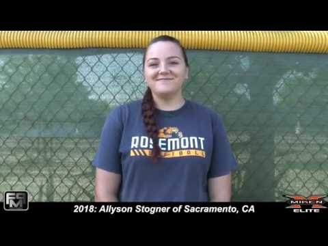 2018 Allyson Stogner Pitcher Softball Skills Video