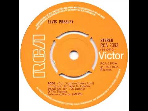 UK New Entry 1973 (154) Elvis Presley - Fool