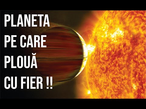 Planeta pe care plouă cu fier.