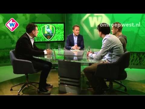 ADO-speler Aaron Meijers en VI-journalist Freek Jansen te gast in TV West Sport