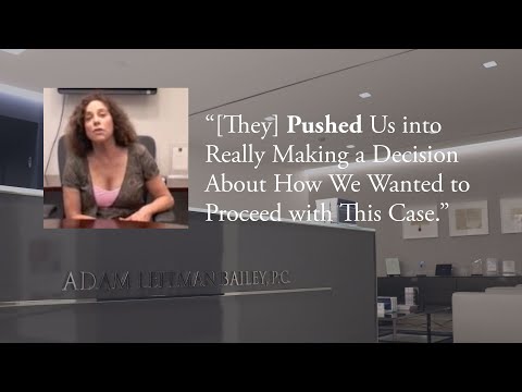 “[They] Pushed Us into Really Making a Decision About How We Wanted to Proceed with This Case.” testimonial video thumbnail