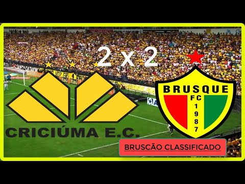 Brusque 2 x 2 Criciúma. Serie C - Brusque Se Classifica Para Próxima Fase.