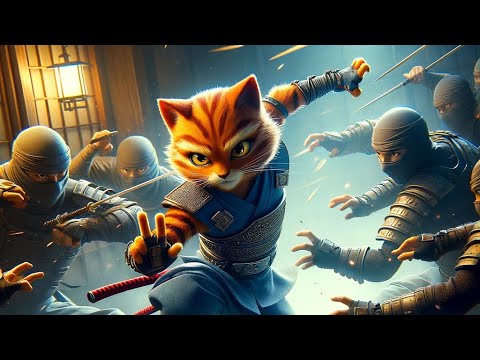 kung-fu, Ninja, Orange Shadow: A Tale of Feline Valor