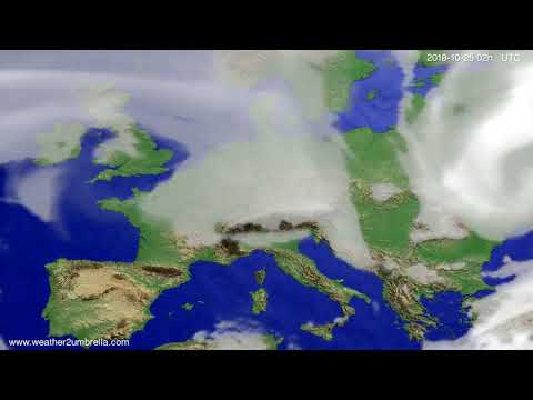 Cloud forecast Europe 2018-10-21