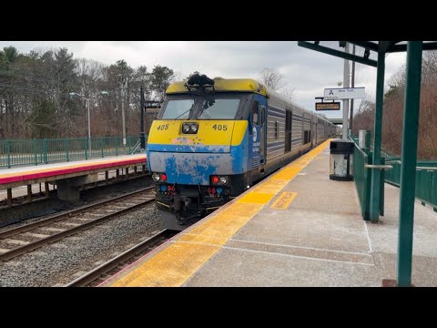 Long Island Railroad: Train #6056 and #6037 at Great River (1/11/25)