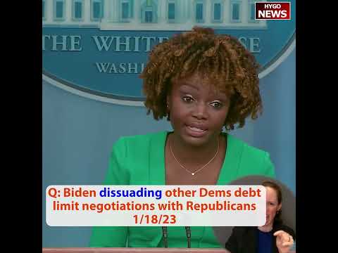 Q: Biden dissuading other Dems debt limit negotiations with Republicans
