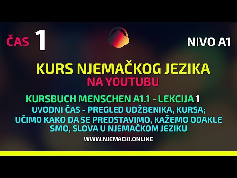 Dobro došli na besplatni kurs njemačkog jezika A1!