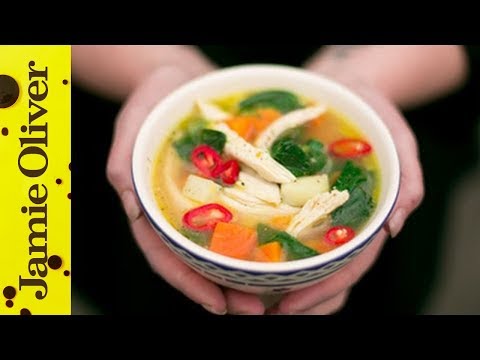 Healthy chicken & vegetable soup: Kerryann Dunlop