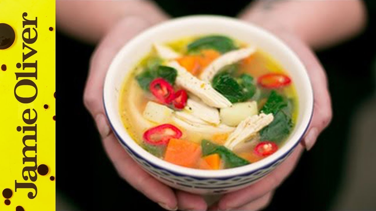 Healthy chicken & vegetable soup: Kerryann Dunlop