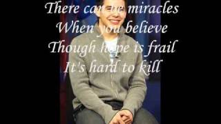 David Archuleta - When You Believe+lyrics!