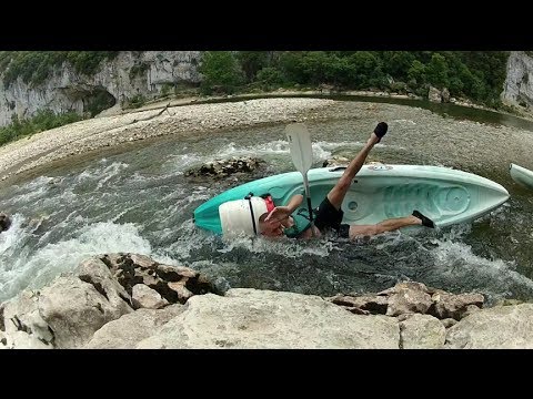 Crash canoë kayak gorges de l'ardèche 2