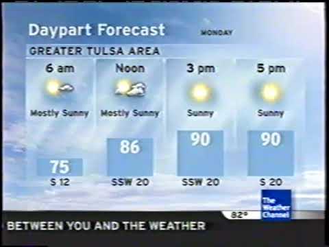 The Weather Channel IntelliStar 1 SD Local Forecast — 2008-05-25T22:58-0500 — Tulsa, OK