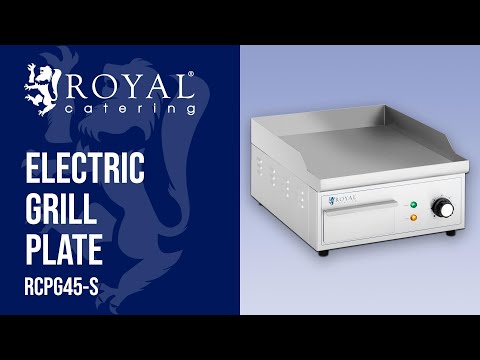video - Electric grill plate - 350 x 380 mm - royal_catering - 2 - 2,000 W