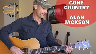 Gone Country - Alan Jackson - Guitar Lesson | Tutorial