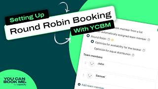 How to Set Up Round Robin Bookings for Your Team in YouCanBookMe | Step-by-Step Tutorial