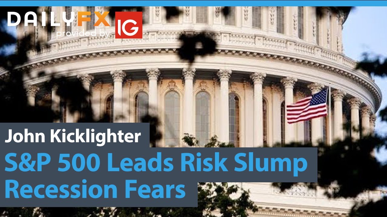 S&P 500 Leads Risk Slump, Impeachment Headlines Compete with Recession Fears (Trading Video)