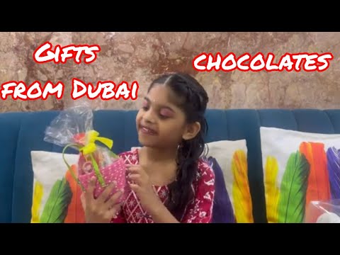 Chocolate guddy bag and gifts from Dubai || thank you Mau n kaka