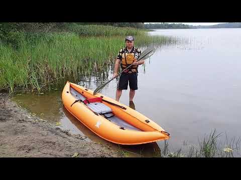 Миниатюра изображения товара Байдарка Merman 430/2 двухместная (серо-оранжевый)