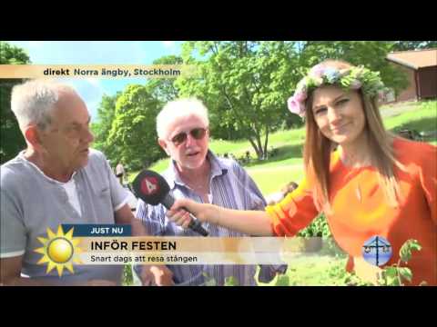 Maria firar midsommar i Norra Ängby: "Det här är glädje för mig" - Nyhetsmorgon (TV4)