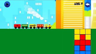 Tiny Train Puzzle Game - Drag Pieces Place Train Track - Android Gameplay #2