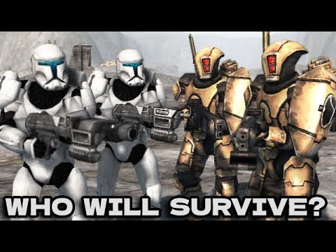 100 Fire Warriors of TAU (Warhammer 40K) vs 100 Clone Commandos (Star Wars)