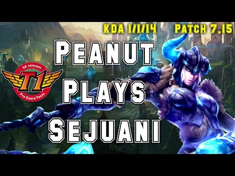SKT T1 Peanut Plays Sejuani vs Maokai  Jungle - S7 Ranked | Patch 7.15