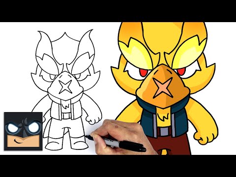 How To Draw Phoenix Crow | Brawl Stars