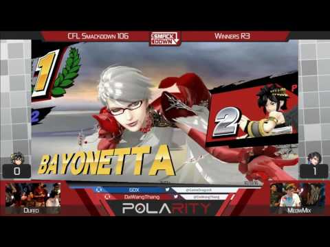 CFL Smackdown 106 WiiU - Duffo (Little Mac) vs Meowmix (Bayonetta) - Winners R3