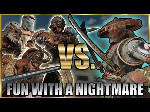 Fun in a 1 VS. 4 Nightmare Gank - I love his Attack Based Offense | #ForHonor