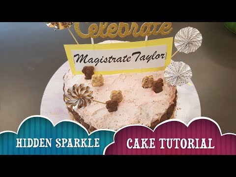 Hidden Sparkle Cake Tutorial | Making a Teddy Bear Cake